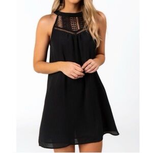 Mi ami Francesa’s Black Dress with Textured Detail